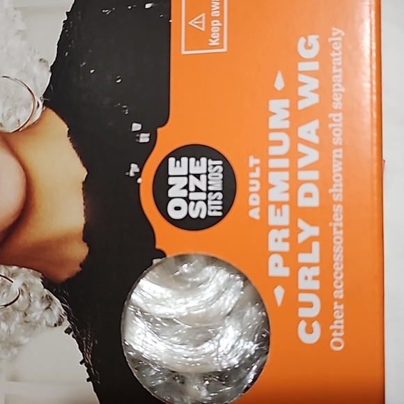 Hyde and Eek Adult Premium Curly Diva Wig OSFM White - Picture 10 of 15